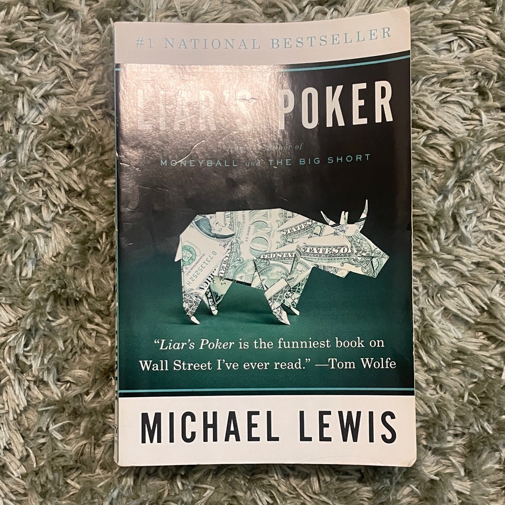 Liar's Poker by Michael Lewis - Black and White Cover